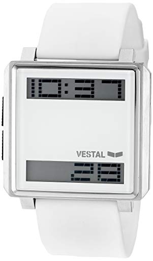 Vestal Men's TRADR05 Transom Digital Display Japanese Quartz White Watch