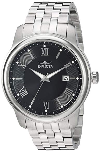 Invicta Men's 'Vintage' Swiss Quartz Stainless Steel Casual Watch, Color:Silver-Toned (Model: 23012)