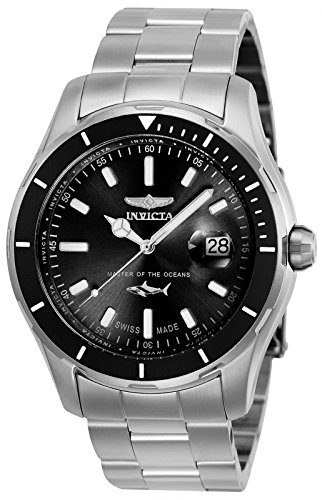 Invicta Men's 'Pro Diver' Quartz Stainless Steel Casual Watch, Color Silver-Toned (Model: 25806)