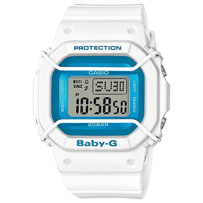 Casio Baby-G BGD501FS-7 Silicone Analog Quartz Unisex Watch (Blue / White)