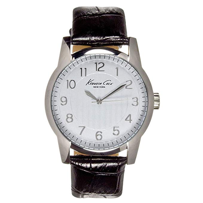 Kenneth Cole New York Leather - Black Men's watch #KC5170