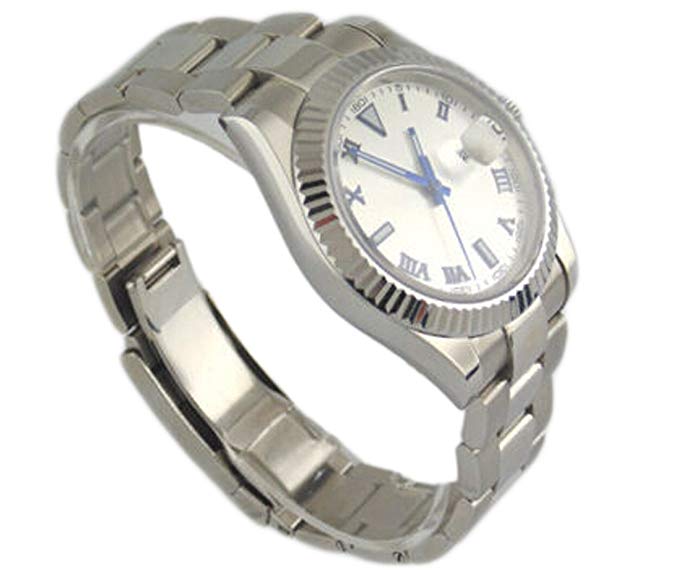 Parnis 40mm Mechanical White Dial Blue No.sapphire Glass Automatic Watch P042910