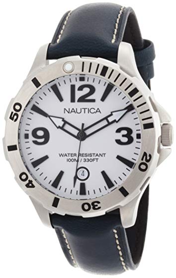 Nautica Men's N15545G BFD 101 Diver Box Set White Dial Watch