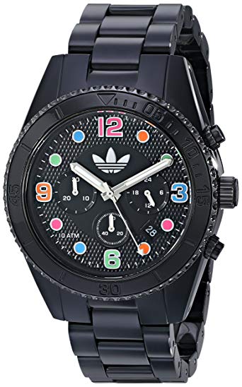 adidas Unisex ADH2946 Brisbane Black and Multicolor Watch With Black Bracelet