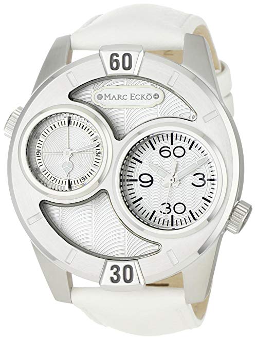 Marc Ecko Men's E16584G3 The Maestro White Leather Strap Watch