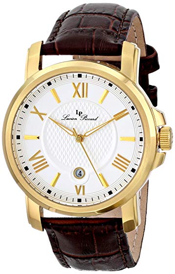 Lucien Piccard Men's LP-12358-YG-02S Cilindro Analog Display Japanese Quartz Brown Watch