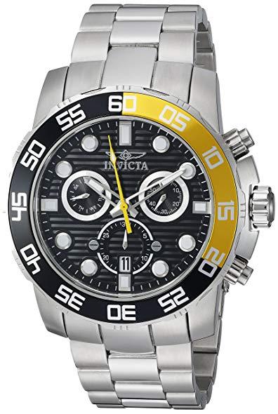 Invicta Men's 21553 Pro Diver Analog Display Swiss Quartz Silver Watch