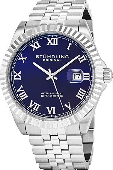 Stuhrling Original Men's 599G.03 Symphony Regent Coronet Stainless Steel Watch
