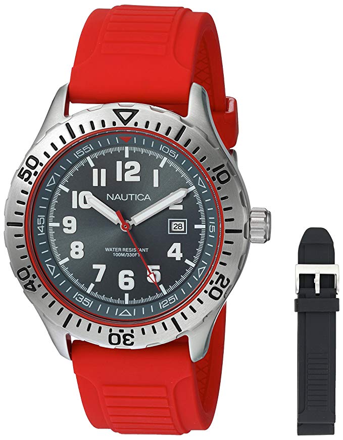 Nautica Men's Quartz Resin Silicone Watch