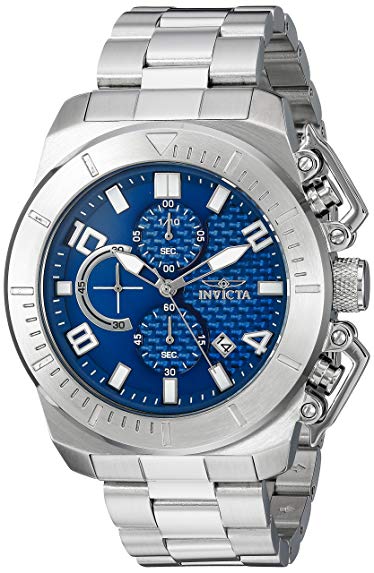 Invicta Men's 'Pro Diver' Quartz Stainless Steel Casual Watch, Color:Silver-Toned (Model: 23404)