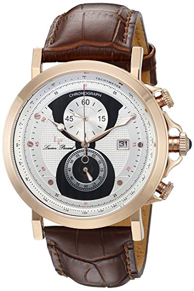 Lucien Piccard Men's 40015-RG-02S-BRW Pegasus Analog Display Quartz Brown Watch